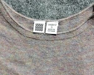 【UNIQLO U】ユニクロ★3Dニットメリノクルーネックワンピース★七分丈ワンピ