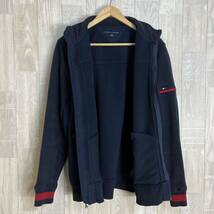 M3448 TOMMY HILFIGER トミーヒルフィガー　ジップアップジャケット　L/Gサイズ　ネイビー　紺　メンズ　アウター　上着　内側フリース_画像5