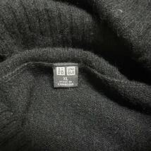 L1265 UNIQLO ユニクロ　カシミヤタートルネックセーター　XLサイズ　黒　ブラック　ニット　長袖　レディース　トップス　カシミヤ100％_画像3