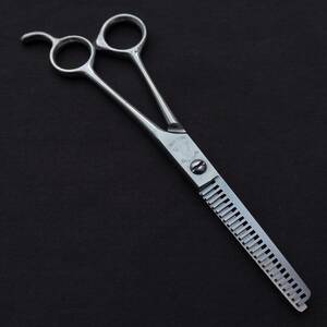 スキ鋏 散髪鋏 ネルソン NELSON STAINLES STEEL 全長約180㎜ 6.5in 未使用長期保管品 Japanese Scissors Haircut candy 　【4713】