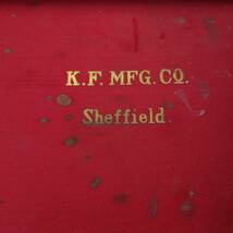 剃刀ケース カミソリの箱 K.F.MFG.Co.Sheffield かみそり入れ レトロ 約185×115×40㎜ 【4764】_画像4
