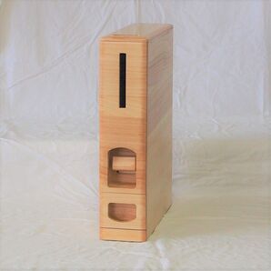 ★キャスター付 桐製スリムライスボックス(米びつ) 6kg 未使用品★