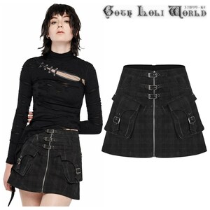 SALE WQ-480-L двойной карман punk мини-юбка Gothic and Lolita world готический хлеб часы roli.ta visual серия V серия 