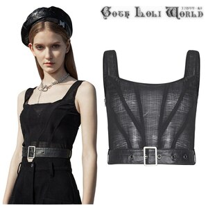 OPT-613-L Gothic and Lolita belt design mesh tank top Gothic and Lolita world gothic bread clock roli.ta visual series V series 