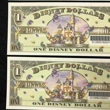ディズニーダラー　1ドル札　2005年　ダンボ　$1　５枚セット　紙幣　DISNEY DOLLARS　ディズニーワールド　Dumbo_画像6