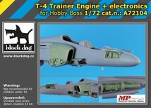ブラックドッグ A72104 1/72 T-4 (練習機) エンジン+電子機器 （ホビーボス用）_画像1