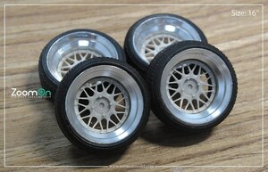 ZoomOn ZR069 1/24 15インチ SSR ドリドリメッシュ ホイールセット