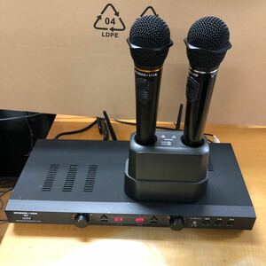 JOYSOUND BMB エクシング 電波式ワイヤレスマイクセット WT-8700 WM-870セット　カラオケ　充電器付き