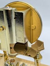 置時計 MASTER マスタークォーツ 回転式 ゴールド系 インテリア コレクション レトロ_画像8