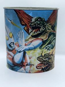 アンティーク 帰ってきたウルトラマン ゴミ箱 ブリキ 円谷プロ 昭和レトロ 当時物 IGARASHI/1971