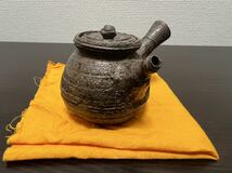 南蛮 急須 岡安宮山人 横手急須 茶注 茶器 備前焼 _画像2