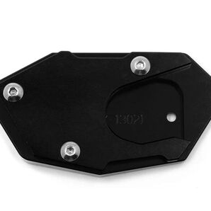 オートバイフットサイドスタンド引伸サポート アクセサリー (Color : 黒) サイドスタンド