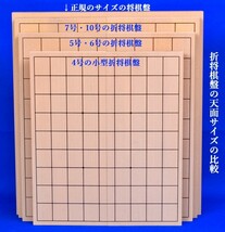 小型折将棋盤新桂4号 将棋盤サイズ26cm×30cm×厚み約1.2cm【囲碁将棋専門店の将碁屋】_画像4