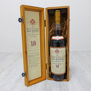 マッカラン グランレゼルバ 1979 18年 MACALLAN GRAN RESERVA 18y 700ml 40% 木箱付き 古酒 (未開栓) 