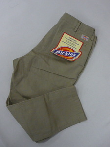 新古品 別注◆Dickies×nano universe クロップドパンツ メンズ M ベージュ チノ カジュアル 着回し ディッキーズ ナノユニバース〇2-13y