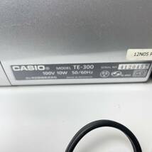 【M55西】★【現状出品】CASIO/カシオ 電子レジスター TE-300 店舗用品 会計　鍵２本_画像9