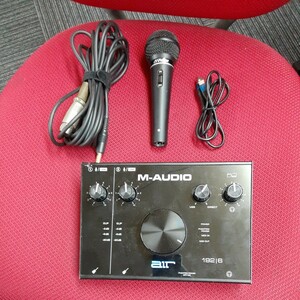 オーディオインターフェース　ダイナミックマイク　セット　配信　録画　録音　レコーディング　M-AUDIO 192｜6　air