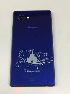 送料無料　SHARP Disney Mobile on Docomo DM-01H ディズニーモバイル スマホ ブルー 本体 ジャンク品