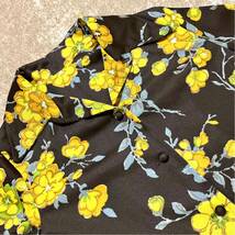 レトロ 花柄 オープンカラー シャツ 検索: 古着 フラワー ビンテージ ポリシャツ 70’s 70年代 80’s 80年代_画像6