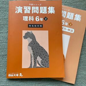 演習問題集 四谷大塚　理科　6年　下　予習シリーズ　未使用