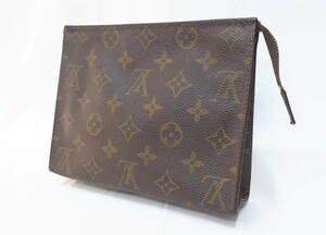 【Louis Vuitton】モノグラム　ポッシュ・トワレ19　M47544　ファスナーリペア済　ルイヴィトン　ポーチ　LV　美品