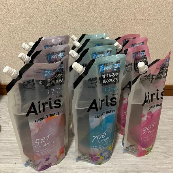 12個セット ソフラン エアリス 柔軟剤 詰替用 850ml