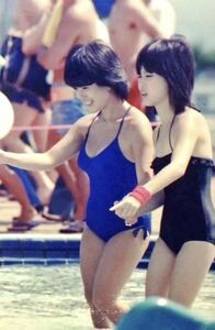 生写真 河合奈保子 松田聖子 L判 グラビア 昭和アイドル 水着