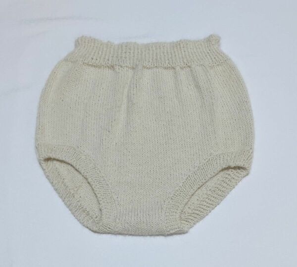 no.0037　毛糸のパンツ　ハンドメイド　手編み　スーリーアルパカ