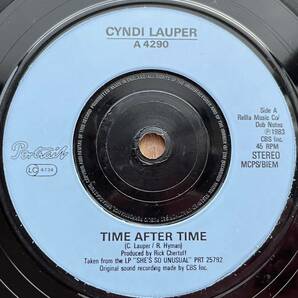 EP盤 Cyndi Lauper Time After Time 7inch盤 その他にもプロモーション盤 レア盤 人気レコード 多数出品。の画像2