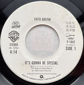 プロモEP盤Patti Austin It's Gonna Be Special 7inch盤 その他にもプロモーション盤 レア盤 人気レコード 多数出品。