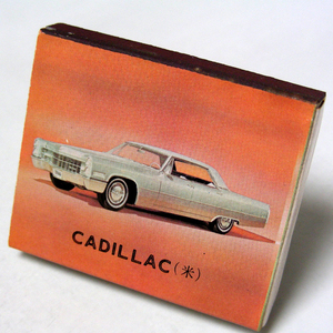 マッチ箱【名車 CADILLC】(米)世界名車シリーズ　昭和レトロシリーズマッチ系コレクション 入手時期不明 当時物 匿名配送[J14]