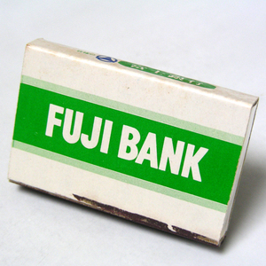  matchbox [ Fuji Bank ] and . was huge ground silver Showa Retro financing series collection 1970-80 year about obtaining that time thing anonymity delivery [J18]