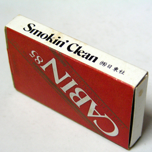 マッチ箱【ＣＡＢＩＮ】たばこマッチ Smokin'Clean ㈱日東社 昭和レトロ コレクション 1970-80年頃入手 当時物 匿名配送[J25]の画像3