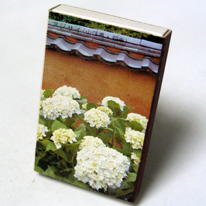  matchbox [ flower. exist scenery ] hydrangea | spring. . dove. . Showa Retro series series collection 1970-80 year about obtaining that time thing anonymity delivery [J30]