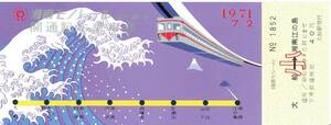 【記念切符】湘南モノレール　江の島線　開通記念乗車券