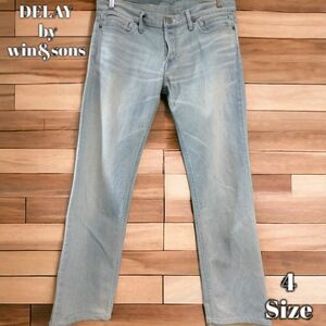 DELAY by win&sons デニムパンツ ライトインディゴ Size４ ジーンズ