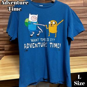 Adventure Time with Finn&Jake Tee LSize Tシャツ 古着 デルタボディ カートゥーン