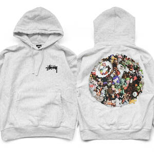 Stussy｜23AW Plush Hoodie (Ash) [M]（23FWパーカー／ステューシー／ぬいぐるみ／Snoozle／Plushie Love／Old Stussy／223237