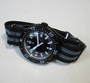 Naval watch/ナバル 自動巻き ミリタリー PVD ブラック 