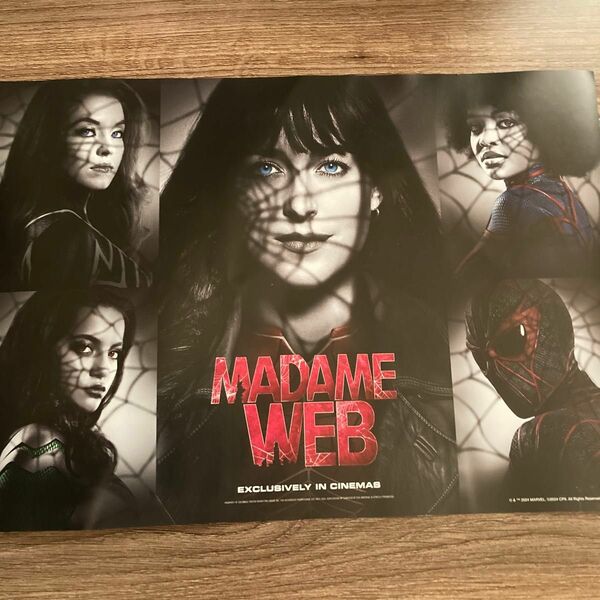 マダムウェブ A4ミニポスター 映画 入場者 特典 スパイダーマン MADAME WEB