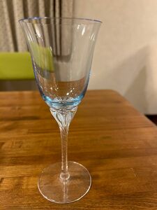 ワイングラス 佐々木クリスタル　ホーソン　1客　ブルー