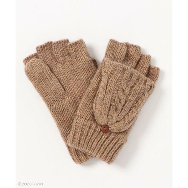 【AZUL BY MOUSSY】 CABLE KNIT 2WAY MITTEN/ケーブルニット2WAYミトン