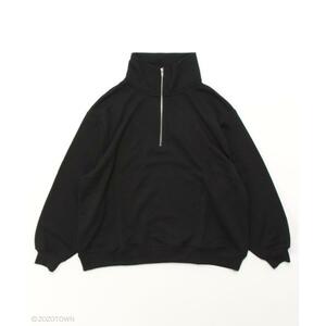 【EMMA CLOTHES】 オーバーサイズ ビッグカラー ハーフジップ プルオーバースウェット EMMA CLOTHES