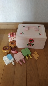  mother garden sweets box USEDs.-to Cafe set 