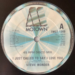 【UK / 12inch】 STEVIE WONDER / I Just Called To Say I Love You 【TMGT 1349】