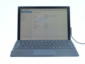 中古　SurfacePro　1796◆Corei5 7300U　2.6GHZ◆SSD256GB◆メモリ8GB◆BIOSまで表示　　ジャンク扱い 　詳細不明