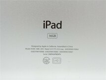 Apple iPad 2　A1395　16GB アクティベーションロックあり 　バッテリー92% Wi-Fiモデル　ジャンク品　送料無料_画像4