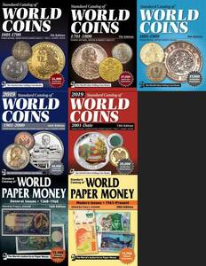1000円クーポン用【PDF版】クラウス世界標準カタログ 7冊セット｜Krause standard catalog of world coins / world paper money catalog