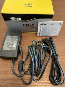 Nikon ニコン ACアダプタ EH-5 D100 D300 D700他 元箱 使用説明書付き