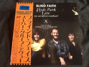 ●Blind Faith - スーパー・グループ・デヴュー Hyde Park Live New & Different Soundboard : Empress Vally プレス1CD紙ジャケット